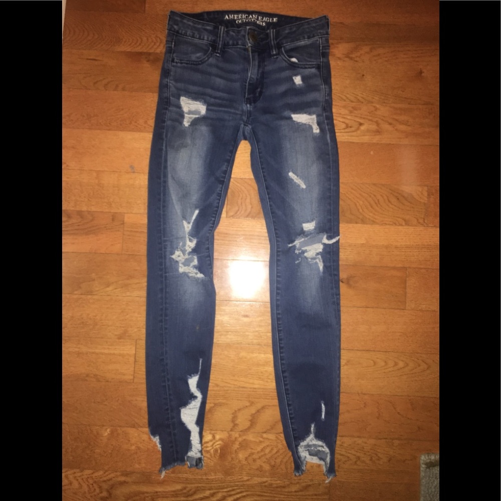 American Eagle super stretch jeggings sz 0‎
